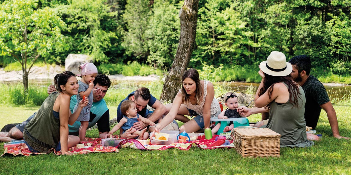 Pique-nique en famille